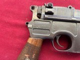 MAUSER C96 BROOMHANDLE SEMI AUTO PISTOL WITH STOCK 7.63mm - 5 of 24