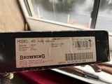 sale pending -BROWNING MODEL 42 GRADE 1 PUMP ACTION TAKEDOWN 410 GAUGE SHOTGUN WITH BOX - 7 of 8