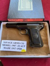 SAVAGE MODEL 1907 SEMI AUTO PISTOL 32ACP - VERY NICE !! - 4 of 12