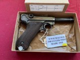 WWII MAUSER 42 P08 LUGER SEMI AUTO PISTOL 9MM DATED 1940 - 1 of 17