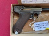 WWII MAUSER 42 P08 LUGER SEMI AUTO PISTOL 9MM DATED 1940 - 4 of 17
