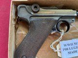WWII MAUSER 42 P08 LUGER SEMI AUTO PISTOL 9MM DATED 1940 - 6 of 17