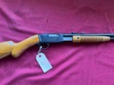 BELGIUM BROWNING TROMBONE TAKEDOWN PUMP ACTION RIFLE 22LR - 1 of 22