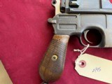 GERMAN MAUSER C96 BROOMHANDLE SEMI AUTO PISTOL 30 MAUSER - 4 of 14