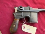 GERMAN MAUSER C96 BROOMHANDLE SEMI AUTO PISTOL 30 MAUSER - 3 of 14