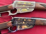 TWO RIFLE SET - Winchester Model 1895 Engraved Limited Edition Roosevelt Safari High Grade Lever Action Rifle 405 Win - 1 of 25