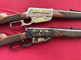TWO RIFLE SET - Winchester Model 1895 Engraved Limited Edition Roosevelt Safari High Grade Lever Action Rifle 405 Win - 2 of 25