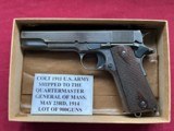 COLT MILITARY U.S. ARMY 45 SEMI AUTO PISTOL 