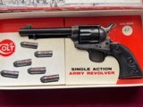 COLT SINGLE ACTION ARMY 2ND GEN REVOLVER 45 COLT MADE 1975 STAG COACH BOX - 2 of 17