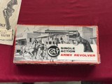 COLT SINGLE ACTION ARMY 2ND GEN REVOLVER 45 COLT MADE 1975 STAG COACH BOX - 9 of 17