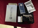 BERETTA MODEL 85FS CHEETAH NICKEL SEMI AUTO PISTOL 380 ACP - 3 of 12