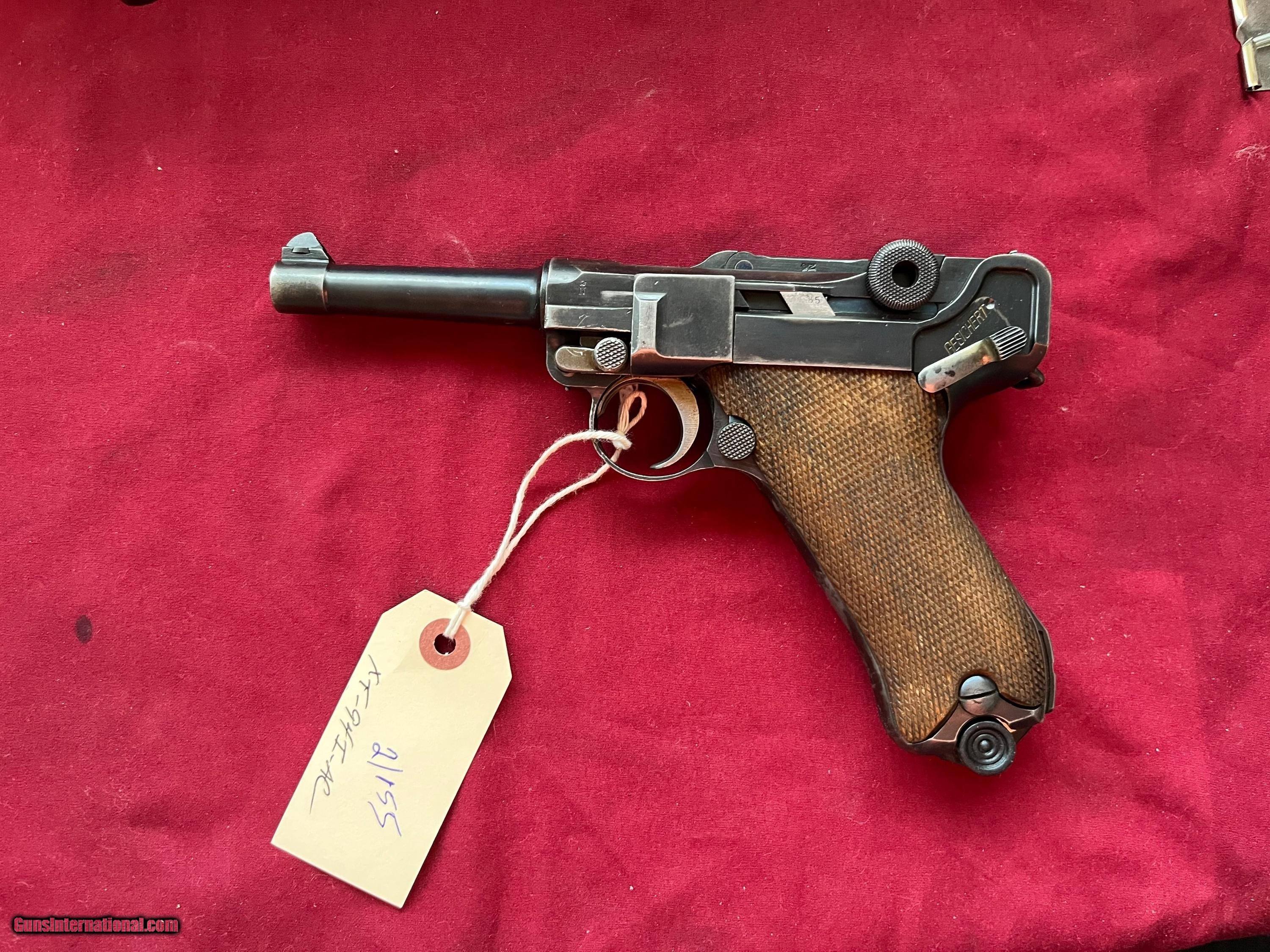 DWM GERMAN LUGER P08 SEMI AUTO PISTOL 30 LUGER