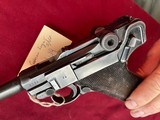 WWII GERMAN 42 P08 LUGER SEMI AUTO PISTOL 9MM 1940 DATED - 4 of 20