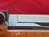 SWEDISH LJUNGMAN MILITARY SEMI AUTO RIFLE 6.5 x 55 , BAYONET , CLEANING KIT - 15 of 22