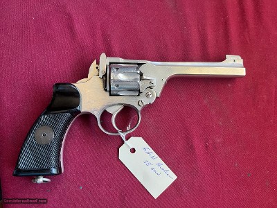 BRITISH ENFIELD REVOLVER 38 S&W - NICKEL FINISH ~ NICE ~