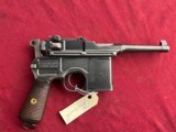 MAUSER C96 BROOMHANDLE SEMI AUTO PISTOL 7.63mm - 2 of 18