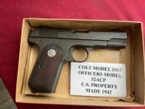 COLT U.S. PROPERTYMODEL 1903 OFFICERS MODEL SEMI AUTO PISTOL 32 ACP - 4 of 17