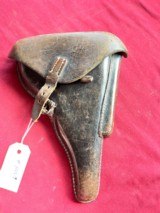 WWII GERMAN MILITARY P08 LUGER HOLSTER DATED 1941 - 1 of 6