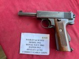WEBLEY & SCOTT MODEL 1912 ROYAL NAVY MKI SEMI AUTO PISTOL 455 ELEY - 1 of 23