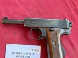 WEBLEY & SCOTT MODEL 1912 ROYAL NAVY MKI SEMI AUTO PISTOL 455 ELEY - 3 of 23