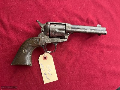 COLT SINGLE ACTION ARMY REVOLVER 38 W.C.F. MADE 1901 ~ SALE $2495.00 ~