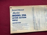 MARLIN ORIGINAL GOLDEN 39A LEVER ACTION RIFLE 22LR WITH BOX - COLLECTOR CONDITION - 13 of 19