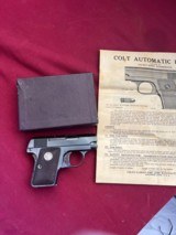 COLT 1908 VEST POCKET PISTOL 25ACP WITH BOX - 3 of 20