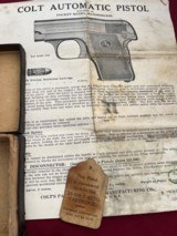COLT 1908 VEST POCKET SEMI AUTO PISTOL 25ACP MADE 1922 - 7 of 25