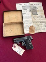 COLT 1908 VEST POCKET SEMI AUTO PISTOL 25ACP MADE 1922 - 3 of 25