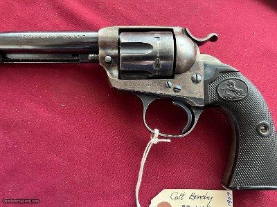 COLT SINGLE ACTION ( BISLEY MODEL ) REVOLVER 38 W.C.F. 5 1/2
