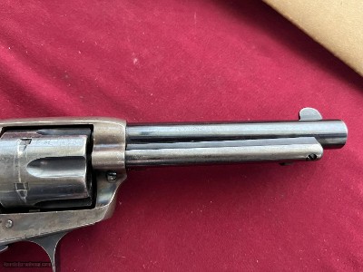 COLT SINGLE ACTION ( BISLEY MODEL ) REVOLVER 38 W.C.F. 5 1/2