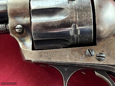 COLT SINGLE ACTION ( BISLEY MODEL ) REVOLVER 38 W.C.F. 5 1/2