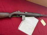 U.S. MILITARY I.B.M. M1 CARBINE SEMI AUTO CARBINE 30US - EARLY GUN - NICE ! - 1 of 25