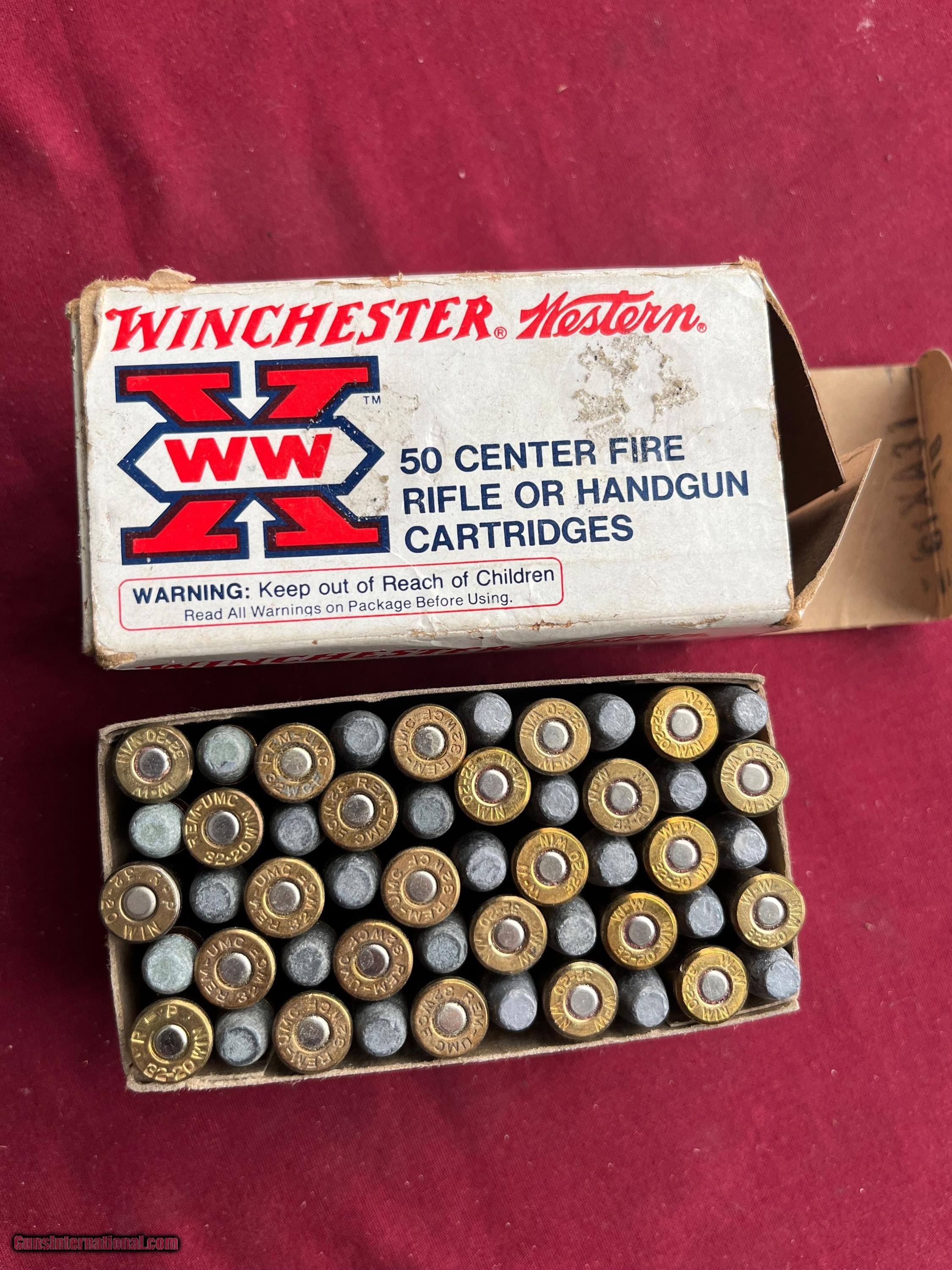 WINCHESTER AMMO 32-20 ( 50 ROUNDS ) 100 GR. LEAD