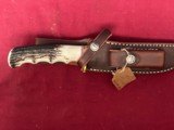RANDALL MADE #3 KNIFE 6"
FINGER GROOVE STAG