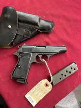 WWII GERMAN WATHER AC PP SEMI AUTO PISTOL 32ACP , HOLSTER + MAGAZINE - 1 of 18