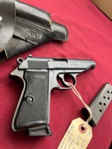 WWII GERMAN WATHER AC PP SEMI AUTO PISTOL 32ACP , HOLSTER + MAGAZINE - 5 of 18