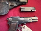 WWII FABRIQUE NATIONAL BROWNING NAZI HIGH POWER SEMI AUTO PISTOL 9MM - 8 of 23