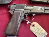 WWII FABRIQUE NATIONAL BROWNING NAZI HIGH POWER SEMI AUTO PISTOL 9MM - 6 of 23