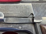 WWII FABRIQUE NATIONAL BROWNING NAZI HIGH POWER SEMI AUTO PISTOL 9MM - 9 of 23