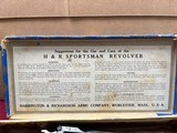 RARE- HARRINGTON & RICHARDSON SPORTSMAN SINGLE ACTION REVOLVER W/ ORIGINAL BOX - 3 of 20