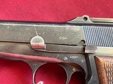 WWII NAZI BEGLIUM BROWNING HI POWER PISTOL 9MM - TANGENT REAR SIGHT - 10 of 25