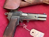 WWII NAZI BEGLIUM BROWNING HI POWER PISTOL 9MM - TANGENT REAR SIGHT - 3 of 25