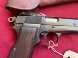 WWII NAZI BEGLIUM BROWNING HI POWER PISTOL 9MM - TANGENT REAR SIGHT - 5 of 25