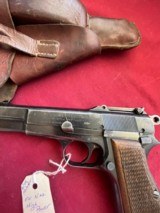 WWII NAZI BEGLIUM BROWNING HI POWER PISTOL 9MM - TANGENT REAR SIGHT - 9 of 25