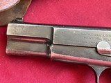WWII NAZI BEGLIUM BROWNING HI POWER PISTOL 9MM - TANGENT REAR SIGHT - 12 of 25