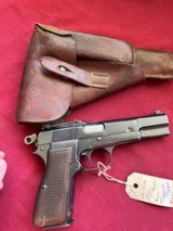 WWII NAZI BEGLIUM BROWNING HI POWER PISTOL 9MM - TANGENT REAR SIGHT - 1 of 25
