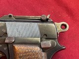 WWII NAZI BEGLIUM BROWNING HI POWER PISTOL 9MM - TANGENT REAR SIGHT - 11 of 25