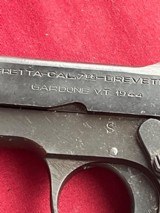 BERETTA MODEL 1935 SEMI AUTO PISTOL 32ACP MADE IN 1944 - 8 of 21