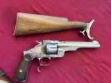 SMITH & WESSON 2ND MODEL 3 RUSSIAN REVOLVER WITH STOCK - 15 of 24